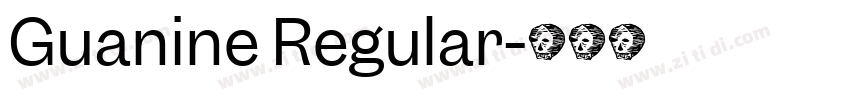 Guanine Regular字体转换